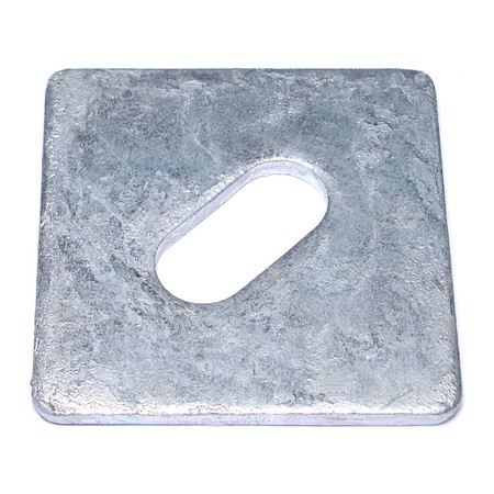 MIDWEST FASTENER Square Washer, Fits Bolt Size 5/8 in Steel, Galvanized Finish, 16 PK 50265